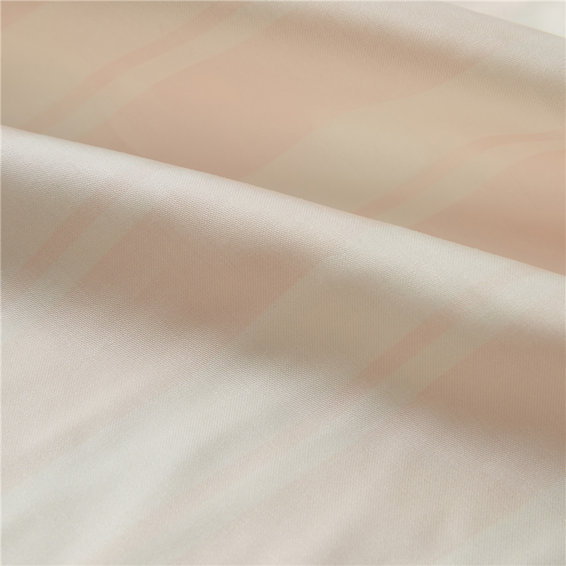 Weiß gestreift rosa 50 % Rayon 50 % Viskose-Satin, seidiger Stoff mit Streifenmuster